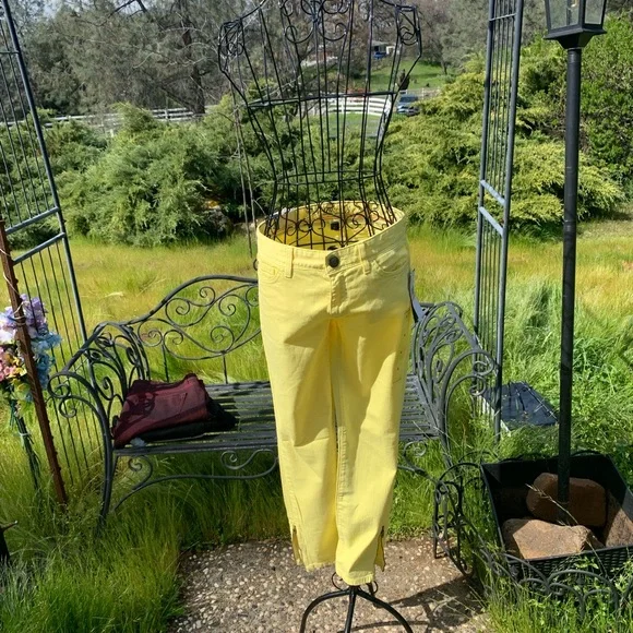 Tommy Hilfiger Yellow ankle cropped jeans - Picture 6 of 11